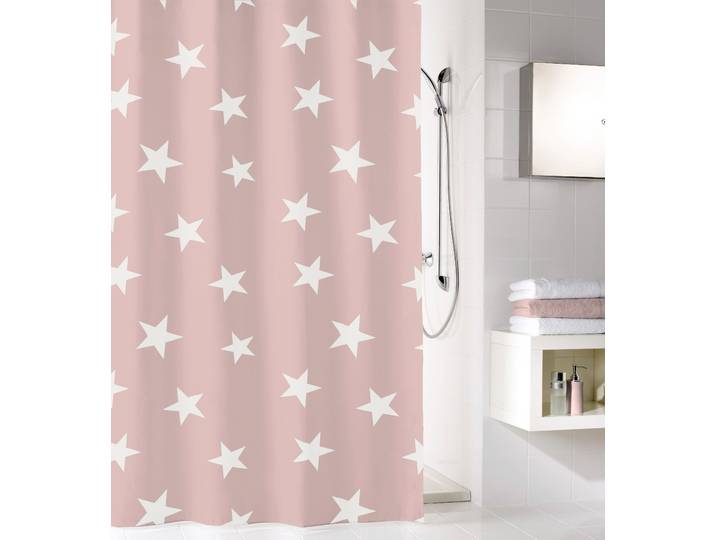 Duschvorhang KLEINE WOLKE Nova , rosa (rose), B:180cm H:200cm, Polyester, Duschvorhänge, Duschvorhang, Höhe 200 cm