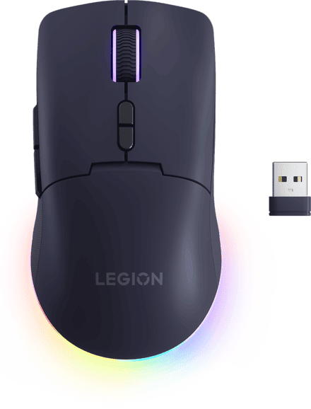 Ratón gaming - Lenovo Legion M220, Inalámbrico, 5000 dpi, Púrpura