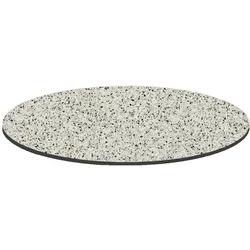 Oviala Business Runde Tischplatte 60 cm 4 Plätze Terrazzo