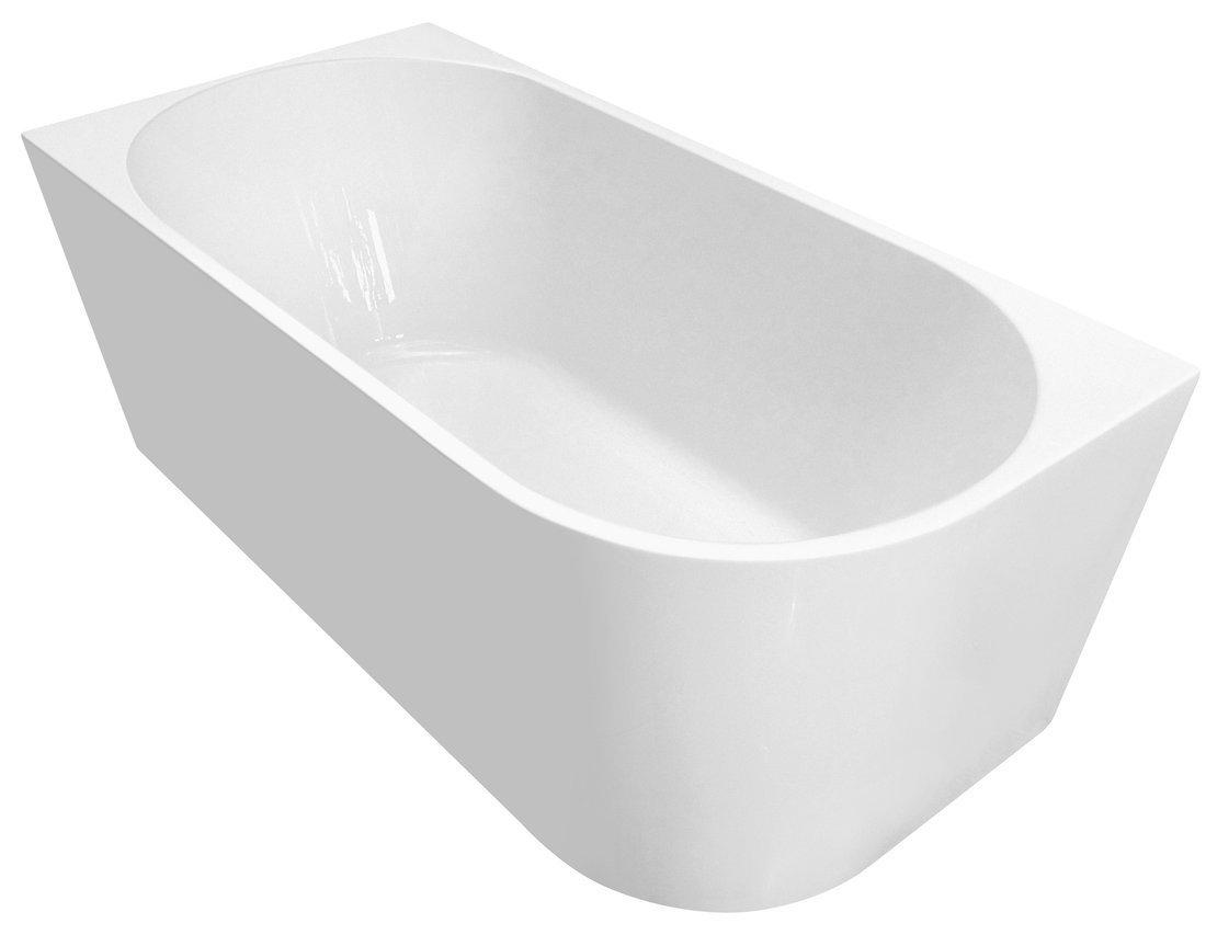 TIBERA L Eckbadewanne 150x75cm, Weiß