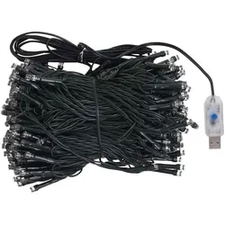 vidaXL, Weihnachtsbaum, Thore (mit LEDs und weiss/grauen Kugeln) (180 cm)