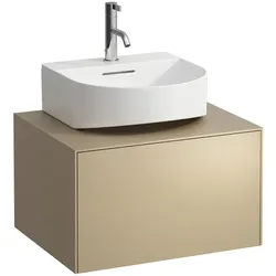 LAUFEN SONAR Schubladenelement, 1 Schublade, für Aufsatz-Handwaschbecken H816341, Ausschnitt Mitte, H4054310340401, Farbe: Gold