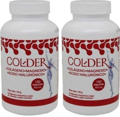 COL-DER Colágeno Pack de 2 Unidades x 180 Comprimidos