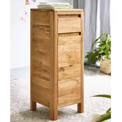 Nachtkommode aus Wildeiche Massivholz 75 cm hoch