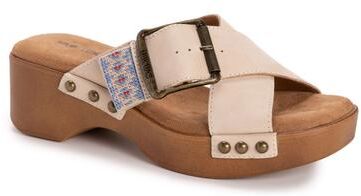 Women's Charlotte Sandal by MUK LUKS in Natural Nubuck (Size 7 M)