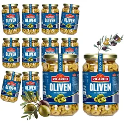 RICARDO Oliven schwarz in Scheiben 12 x 340g