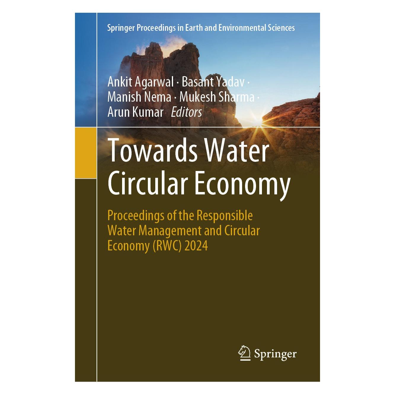 Springer Towards Water Circular Economy (Englisch, Hardcover, Ankit Agarwal, Arun Kumar, Basant Yadav, Manish Nema, Mukesh Sharma) (9783031604355)