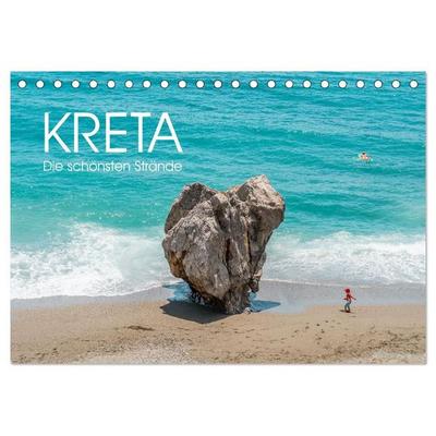 Kreta - Die schönsten Strände (Tischkalender 2027 DIN A5 quer), CALVENDO Monatskalender