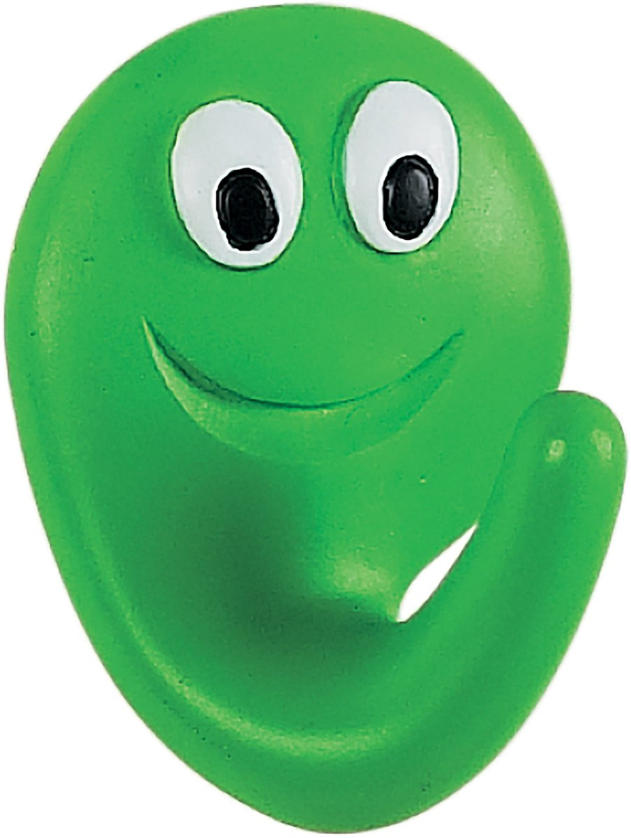 Spirella Smile Badkamer Haak Set van 2 – Handdoekhaak met Zuignap – Groen