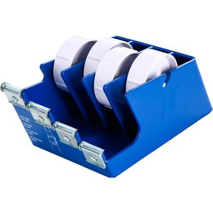 Hade Klebebandabroller SK-TM 4, blau, Tischabroller für 4 Klebebänder 25mm x 66m
