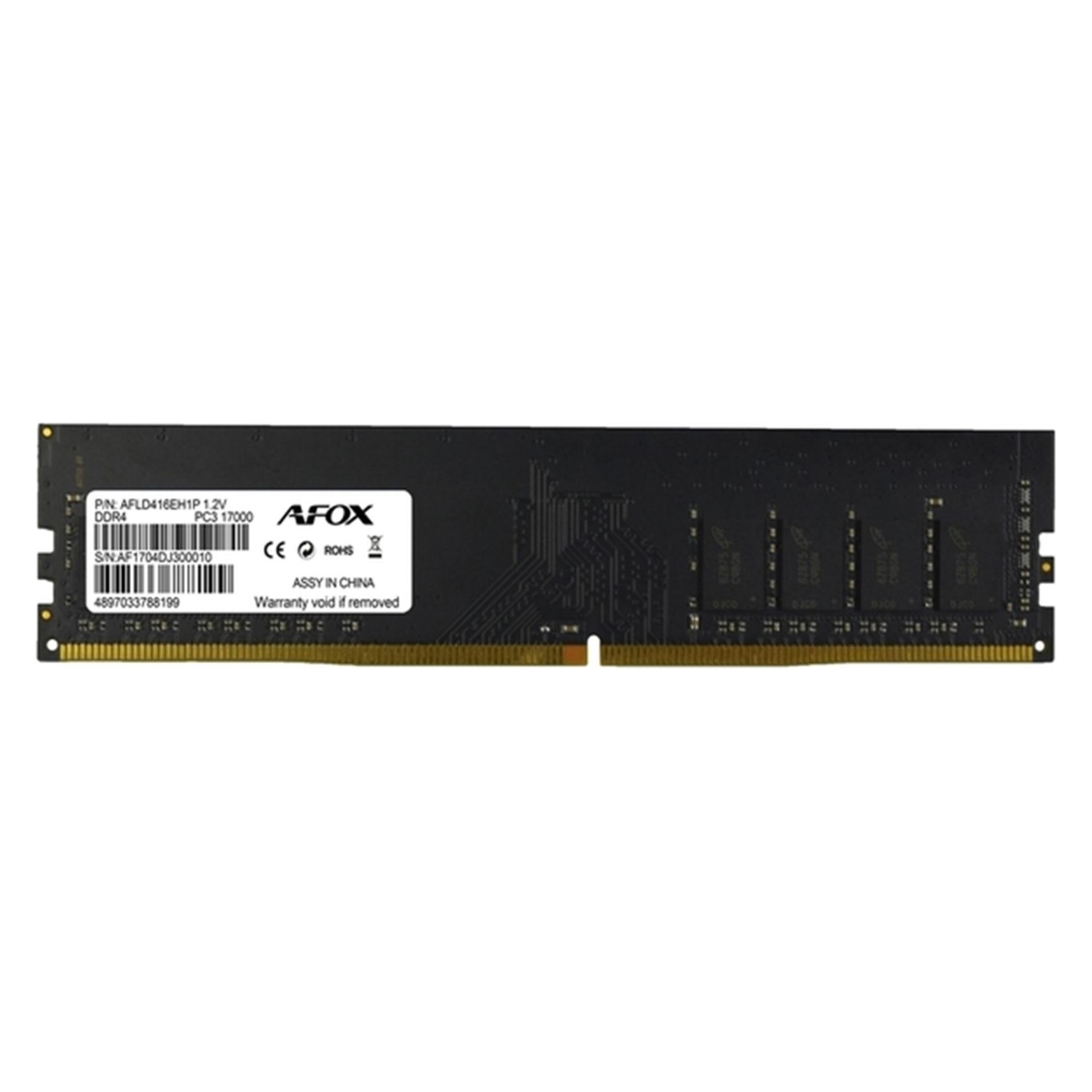 AFOX DDR4 2400 UDIMM Speichermodul GB (1 x 8GB, 2400 MHz, DDR4-RAM, DIMM) (AFLD48EH1P)