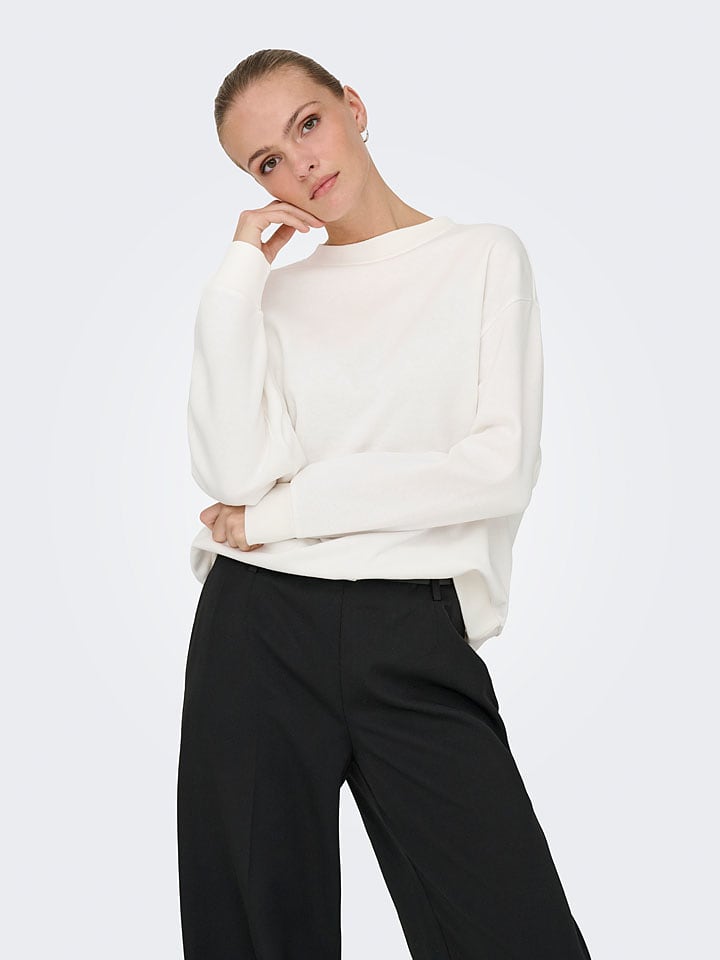 JDY Sweatshirt "Nanna" in Weiß - M