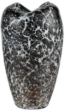 Elk Studio Elk Home Pedraza Marbled Black Glass 8 Inch Wide Vase