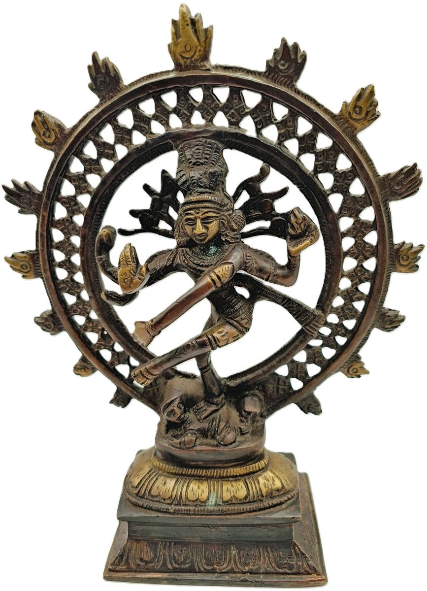 Nataraja Dansende Shiva Messing Beeld - 22 cm