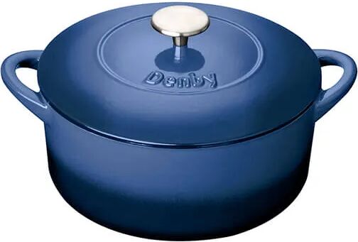 Denby Cast Iron Cobalt 24cm Round Casserole
