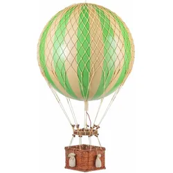 Authentic Models Montgolfiere Jules Verne 70cm - Lignes Ivoire Et Vert