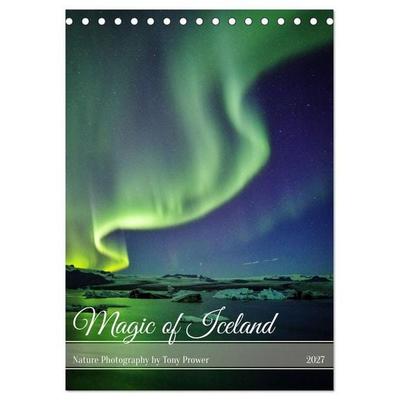 Magic of Iceland - nature photography (Desk Calendar 2027 DIN A5 portrait), CALVENDO 12 Month DeskCalendar