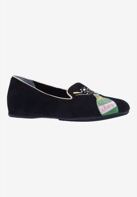 Women's New Year Casual Flat by J. Renee in Black (Size 11 M)