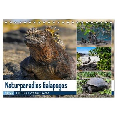 Naturparadies Galapagos - UNESCO Weltkulturerbe (Tischkalender 2027 DIN A5 quer), CALVENDO Monatskalender