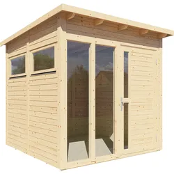 Bertilo Gartenhaus Pentus 2 Office - 19 mm naturbelassen