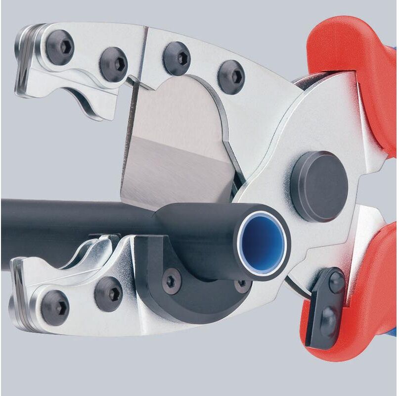 Rohrzange KNIPEX "Ø 12 - 25 mm", blau, B:21cm, Kunststoff, Metall, Zangen, Rohrzange blau Einheitsgröße