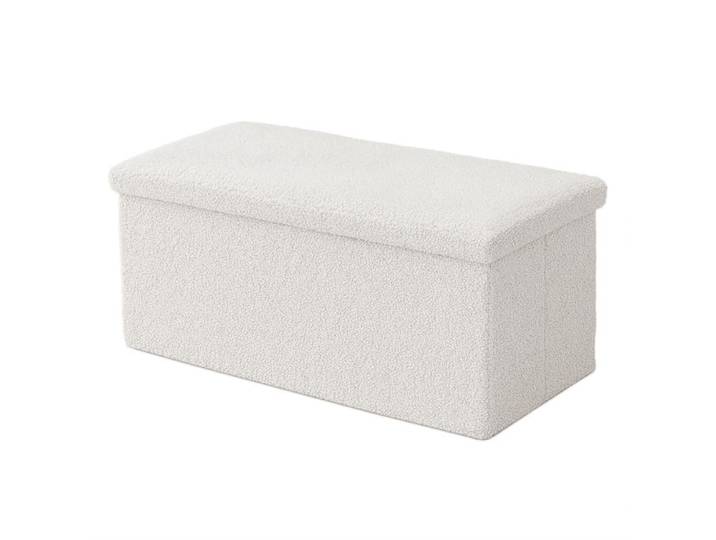 Relaxdays Sitzbank aus Teddystoff