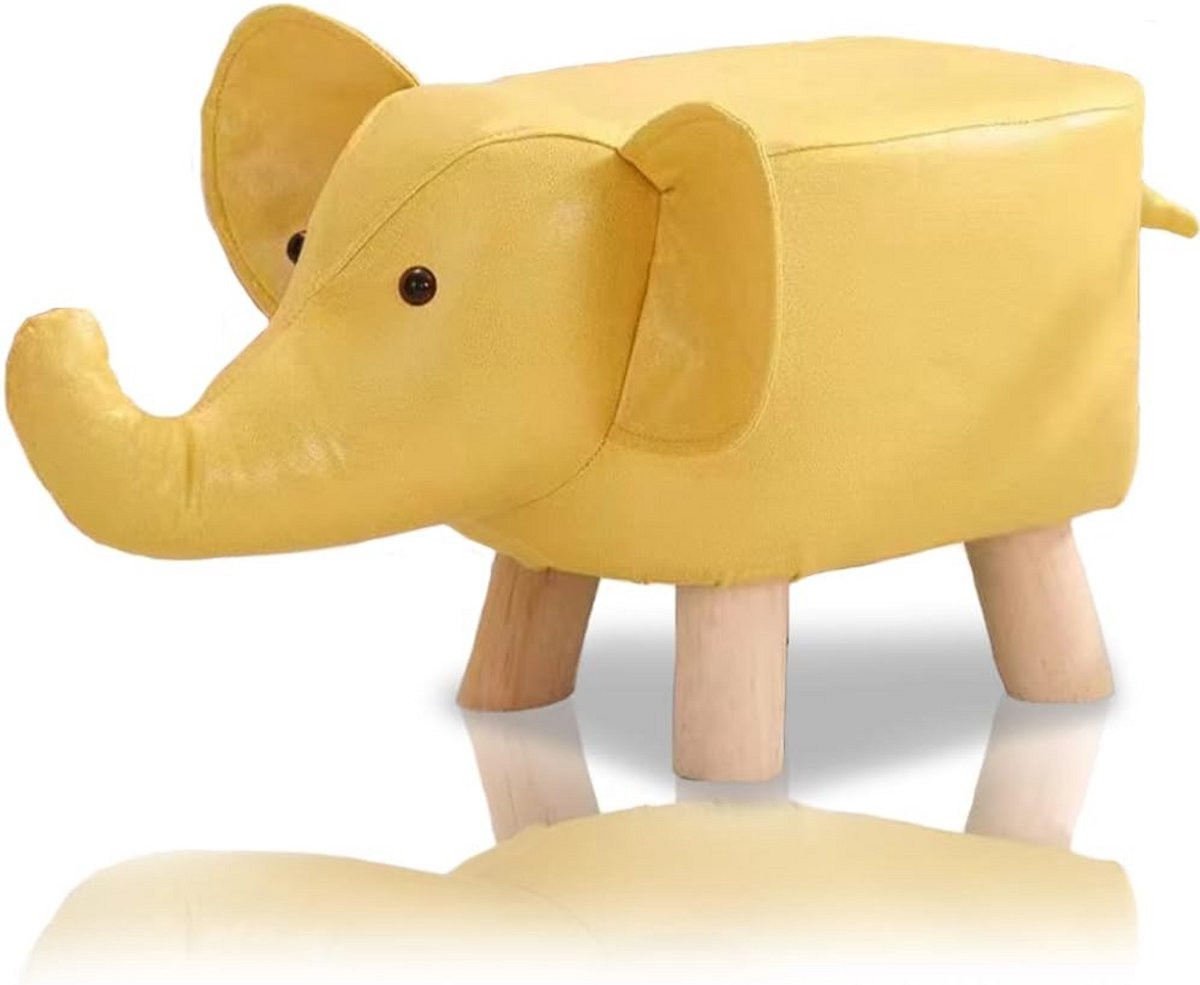 Creatief Kinderkrukje Olifant met PU-leer voor de kinderkamer