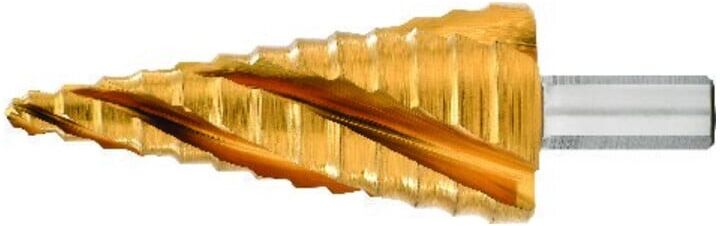 Exact Stufenbohrer HSS TiN 4-fach Spiralnute 4-12mm (07056)