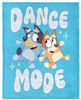 Sweet Home Collection "Bluey Dance Mode Kids Micro Raschel Throw Blanket 46""x60"""