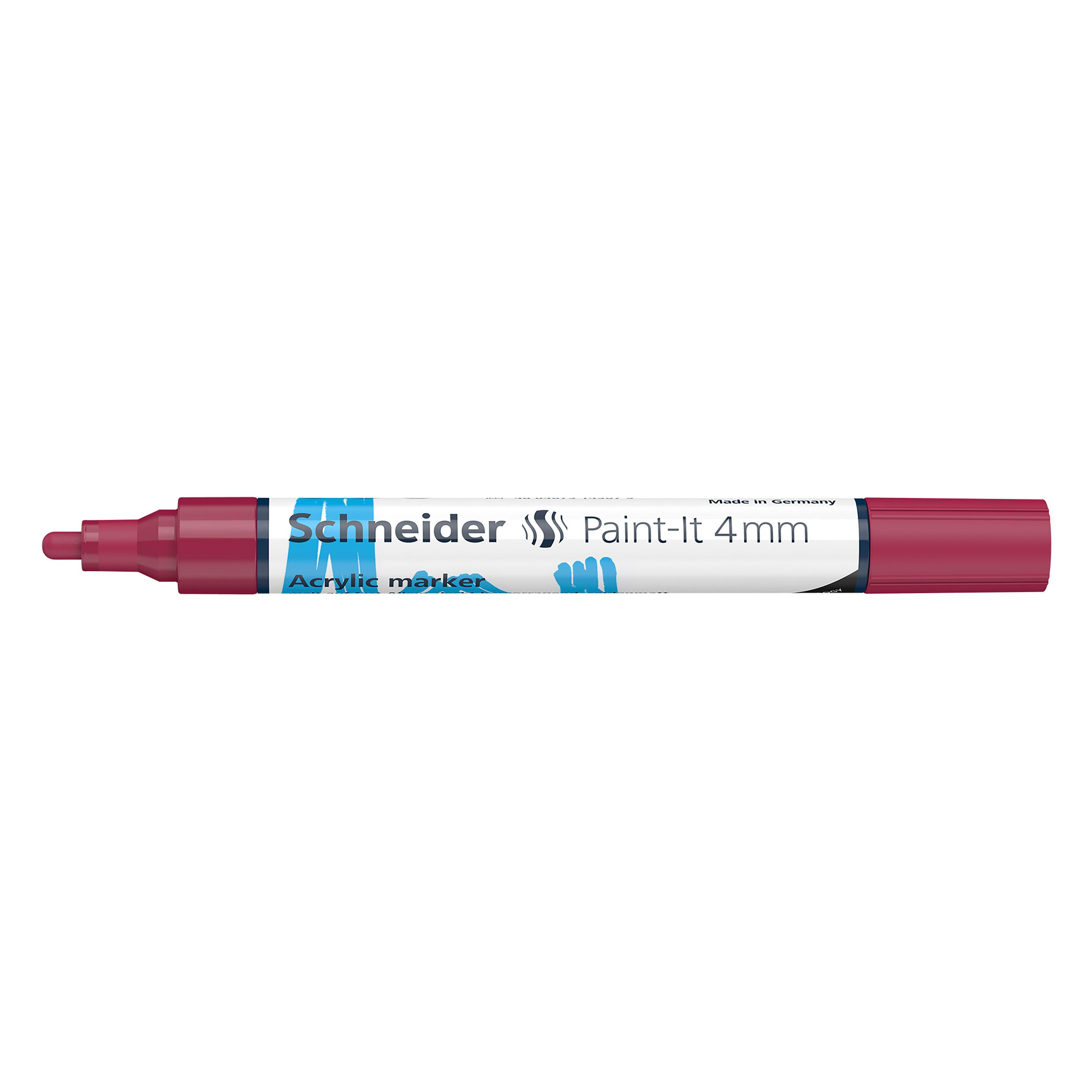 Schneider Acrylmarker Paint-It 320 4mm burgundrot (1x) (120261)