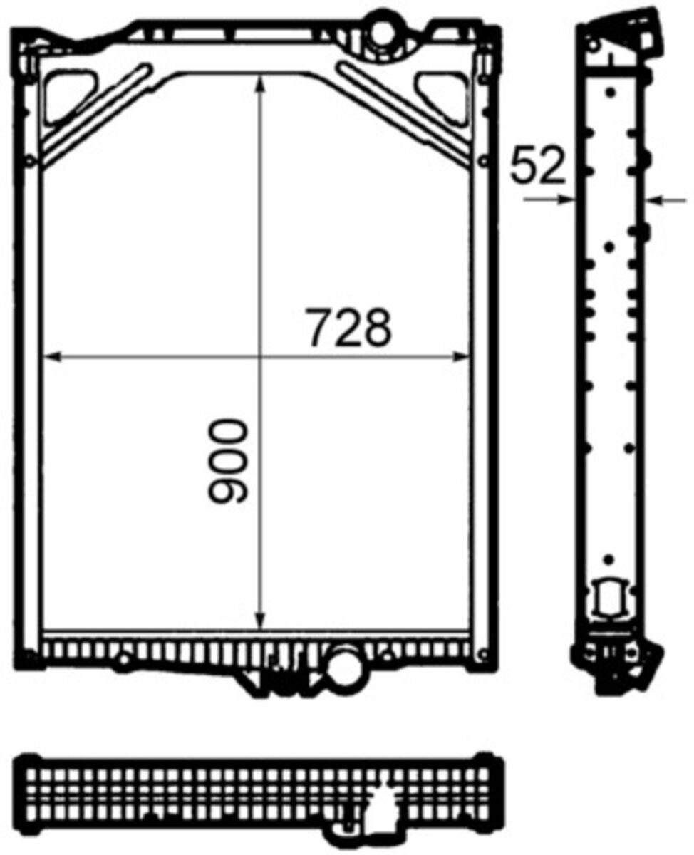 Kühler, Motorkühlung MAHLE CR 1917 000P