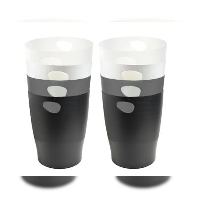 Exacompta 45398D 8x Forever PP, Papierkorb ECOBIN - Schwarz