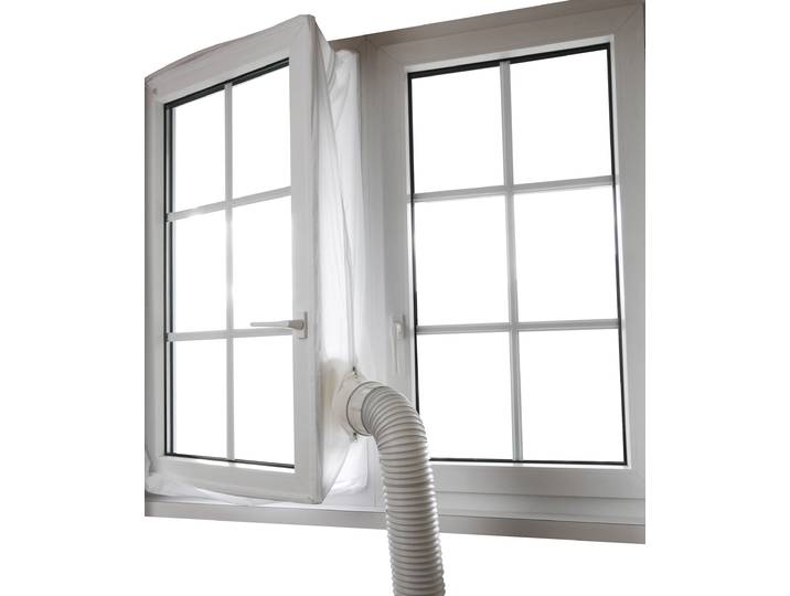 Fenster-Set Erweiterung SONNENKÖNIG Fensterkit, max. Umfang 4m, inkl. Klettband, leichte Montage , weiß, B:31cm H:35cm T:2cm, Kunststoff, Abdeckblenden, Fenster-Set Erweiterung, 40 waschbar, Nachtruhe ohne Moskitos, auch für Dachfenster