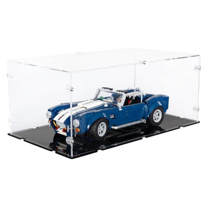 iDisplayit Acryl-Display für LEGO 10357 Shelby Corba 427 S(C (Mit schwarzem Boden) (EC392116NS-BLK)