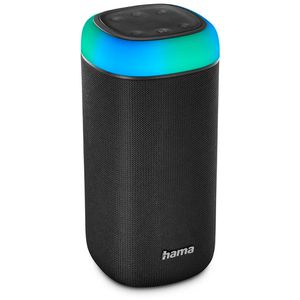 Hama Bluetooth-Lautsprecher Shine 2.0, schwarz, Wasserfest IPX4, mit RGB-Beleuchtung, 12h Akkulaufzeit, 30 W
