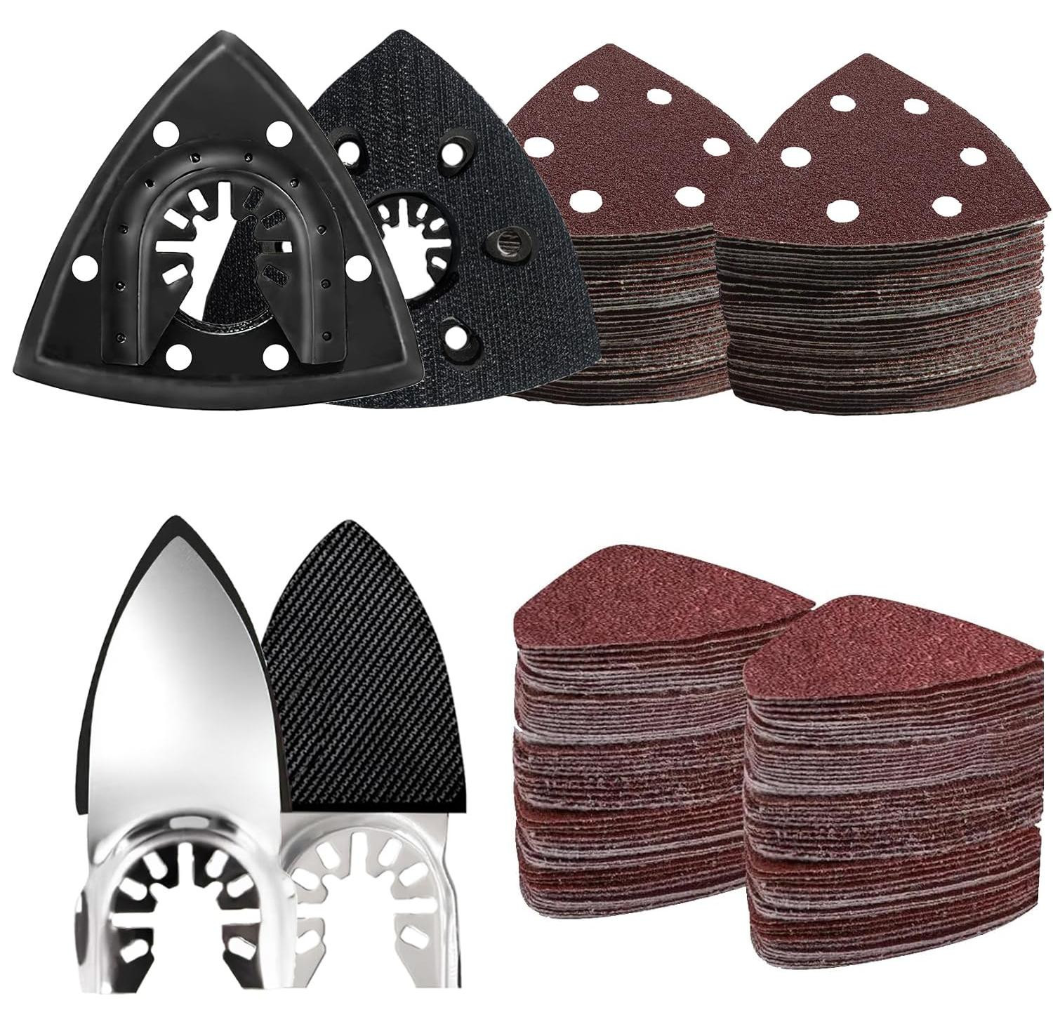 Selius 127-delige universele accessoires set voor oscillerende gereedschappen met schuurpapier, multitool en zaagbladen