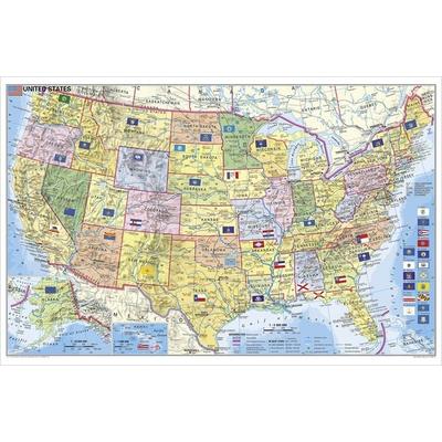 USA Bundesstaaten mit Postleitzahlen 1:5500000, Karte von Heinrich Stiefel, Stiefel Eurocart, 978-3-938842-69-0