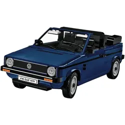Volkswagen Klemmbausteinset Golf 1 Cabrio 1:12 blau 3B1099320B287