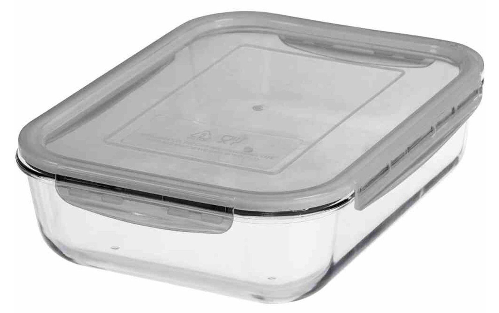 GastroMax 7706 glazen bewaardoos, 2,7 liter, grijs