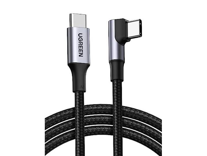 UGREEN 100W USB C naar USB C kabel hoek PD 3.0 laadkabel USB C 90 graden