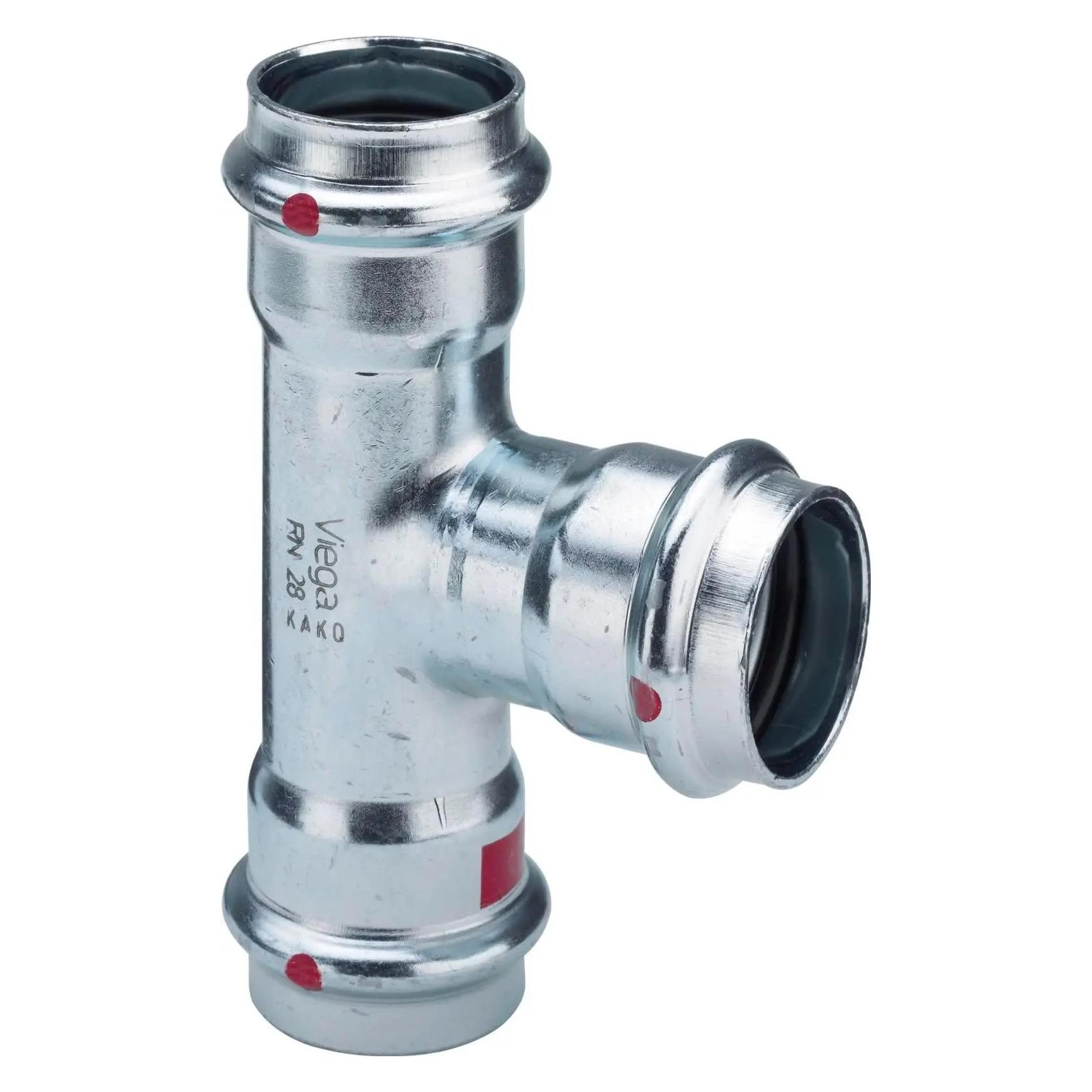 Viega Prestabo T-stykke 54 x 28 x 54 mm forzinket stål (T-Verbindung) (558826)