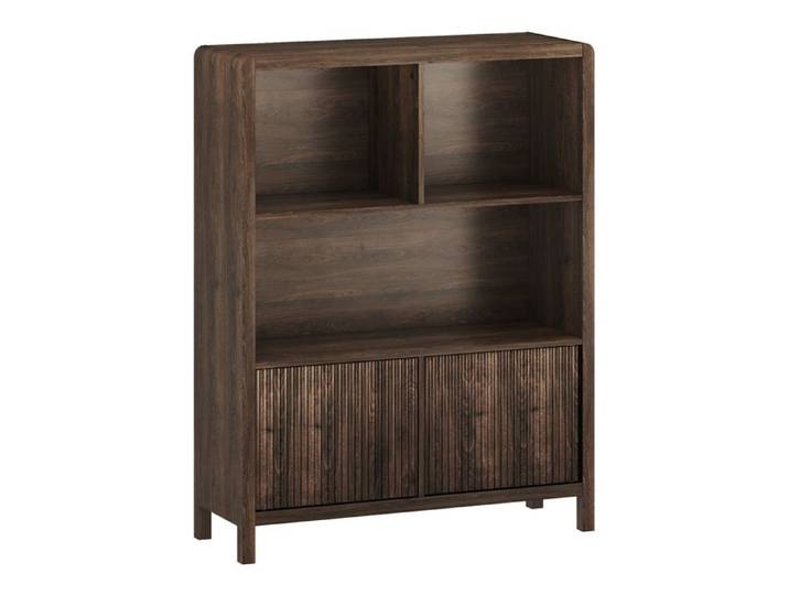 Commode Lukkodso 103 x 80 x 28 cm effet noyer
