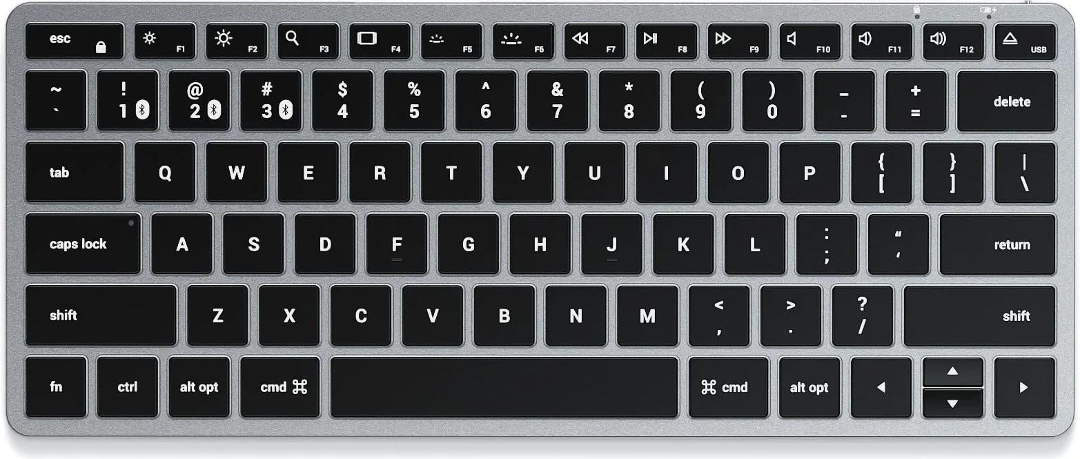 Satechi Slim X1 Bluetooth Toetsenbord - QWERTY - Grijs