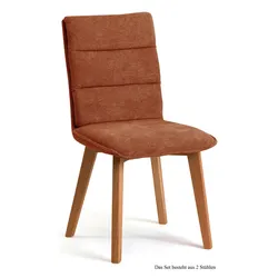 ESSZIMMERSTUHL (2er-Set) Darija 47x92x60 Eiche geölt/Cognac