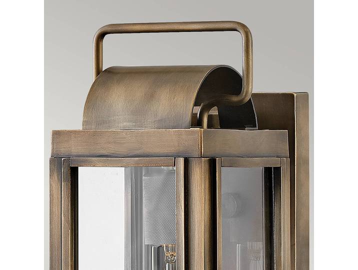 Elstead Aussenwandleuchte Sag Harbour, dimmbar, bronze / altmessing, Aluminium, Wandleuchte außen
