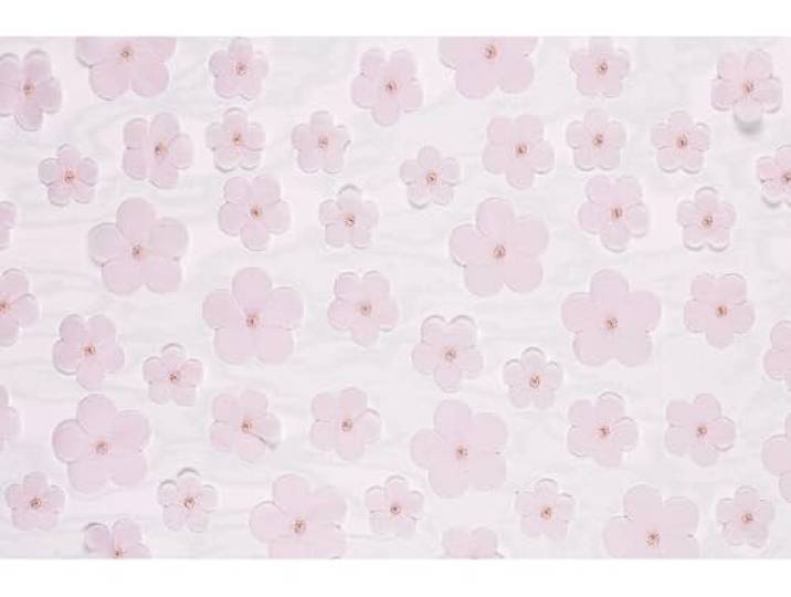 PartyDeco Tafelloper bloemen 26 cm x 500 cm lichtroze