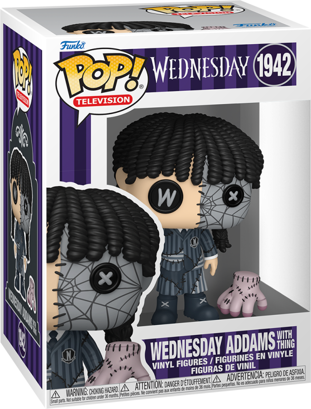 Funko Pop! Vinyl Wednesday Addams (Patchwork) with Thing #1942