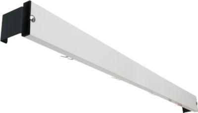 Hakenleiste für Umkleidebank-System, 1500 mm lang, Alu, anthrazit