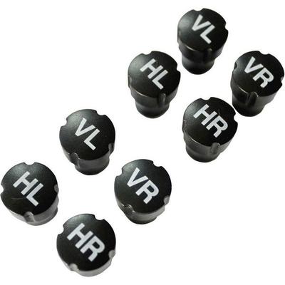 HP Autozubehör Ventilkappe 8er Set Schwarz