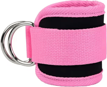 Uplift Curations Ankle Straps For Cable Machines For Glute, Leg And Lower Body Workouts pink